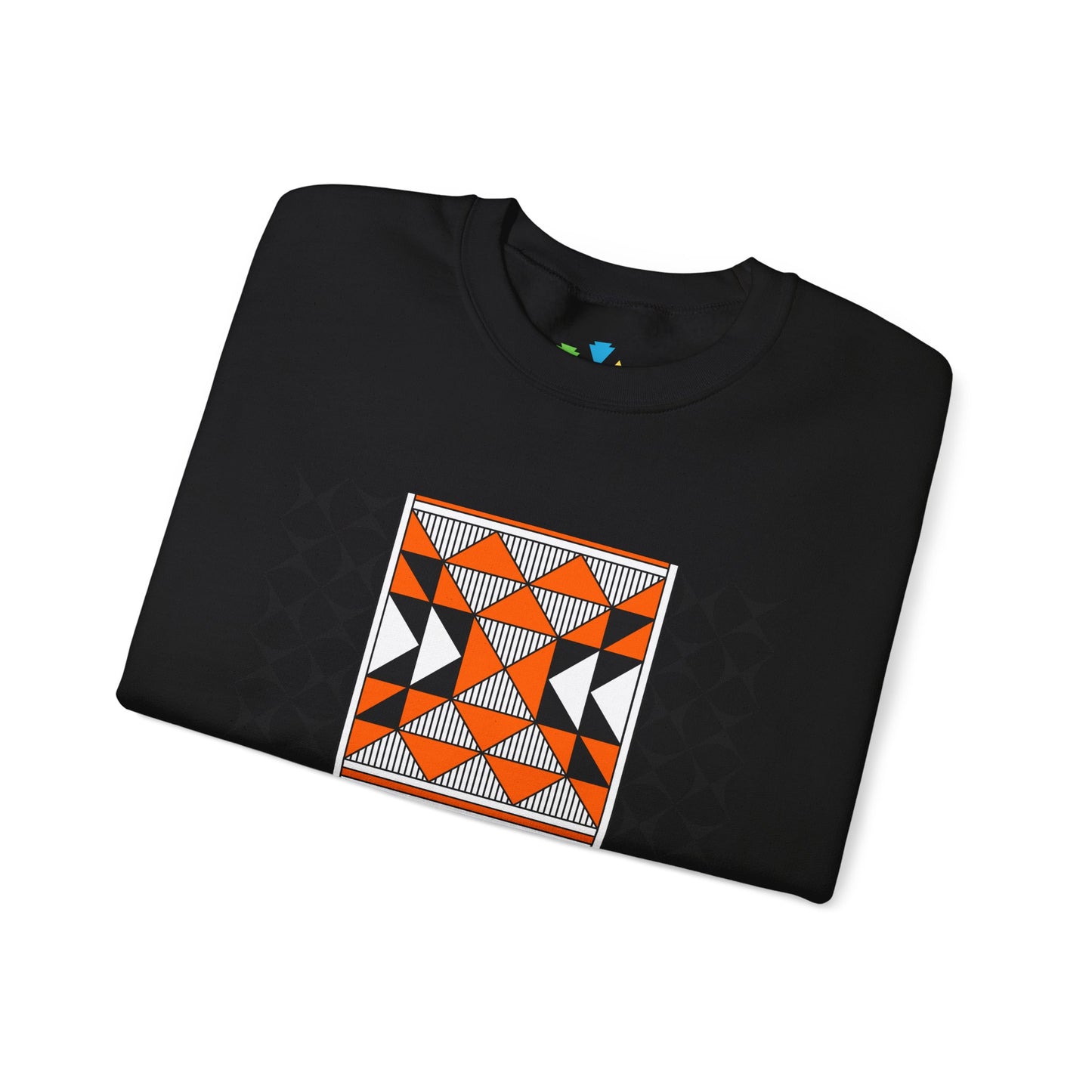 Sacred Mountains in Orange Unisex Sweatshirt