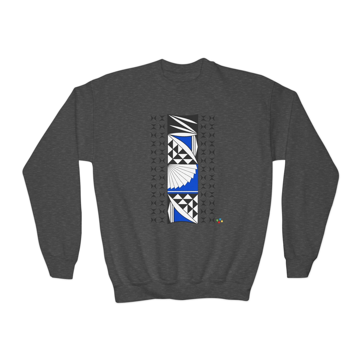 Southwest Sunrise in Blue Youth Crewneck Sweatshirt