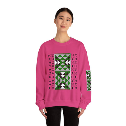 Sacred Mountains in Green Unisex Sweatshirt