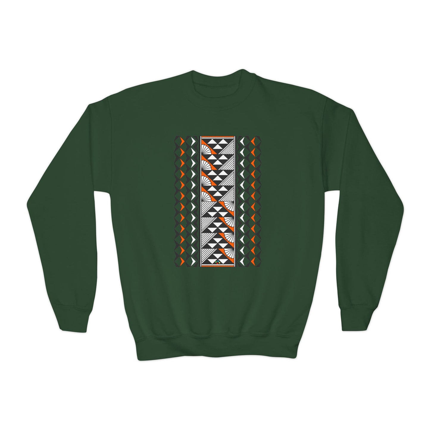 Rain and Sun in Orange Youth Crewneck Sweatshirt