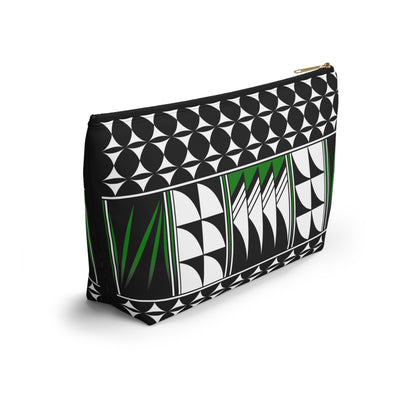 Blessed Feathers in Green Pouch w T-bottom