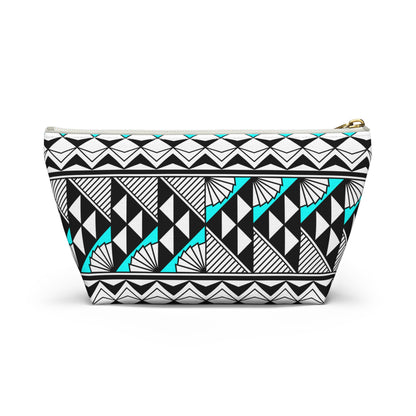 Sun  and Rain in Turquoise Pouch w T-bottom