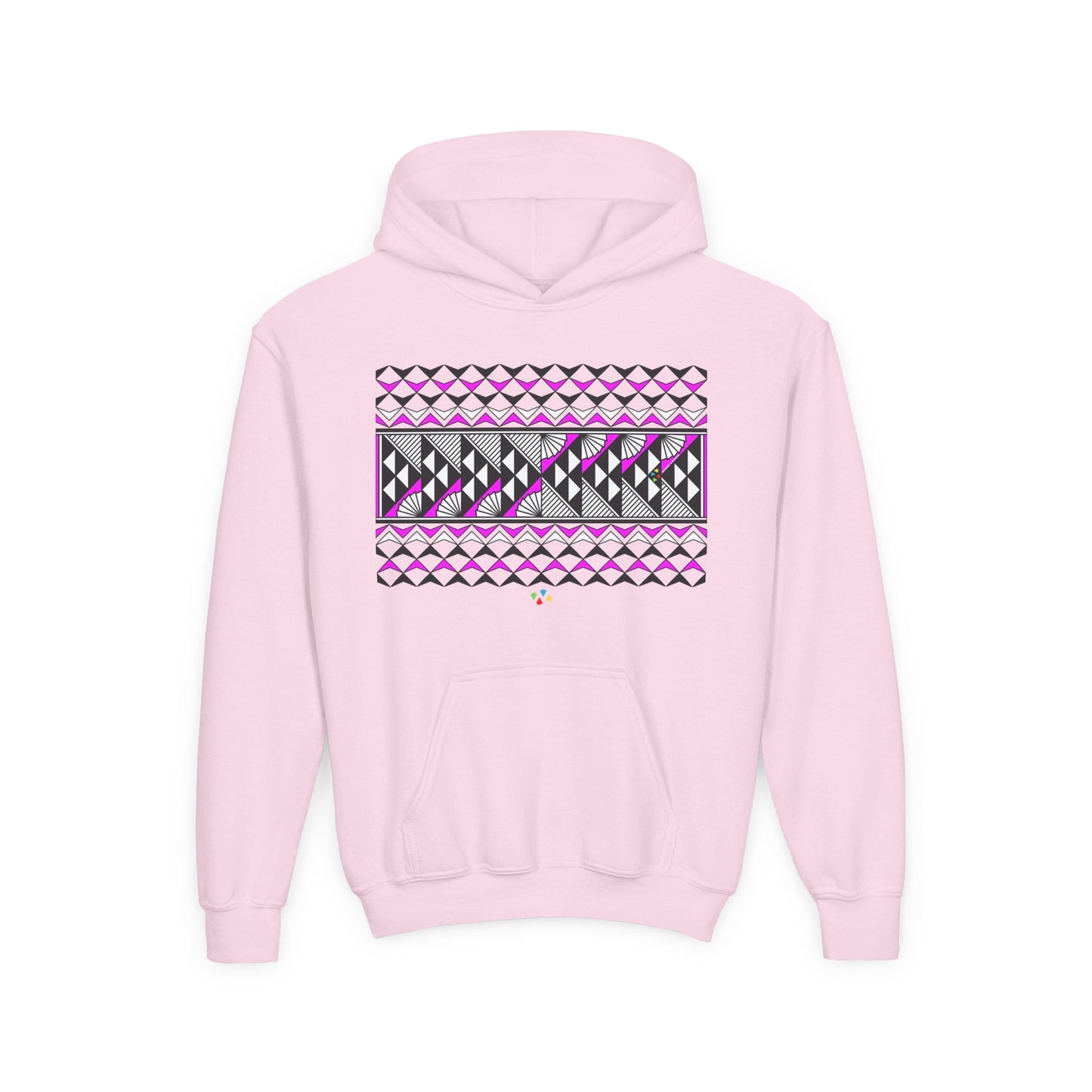 Pink Rain and Sun Youth Heavy Blend Hooded Sweatshirt