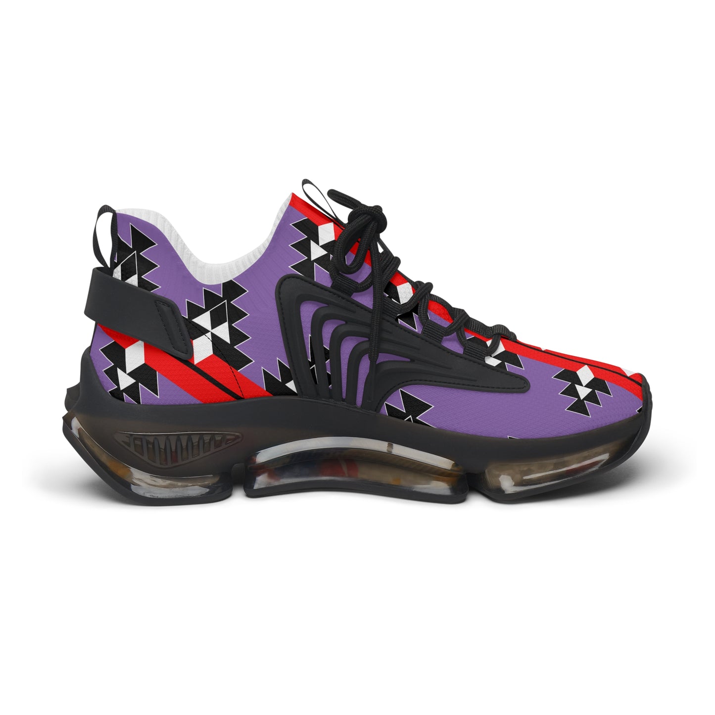 Native Woven Stories in Purple Women's Mesh Sneakers