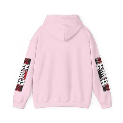 Blessed Feathers in Red Unisex Hoodie