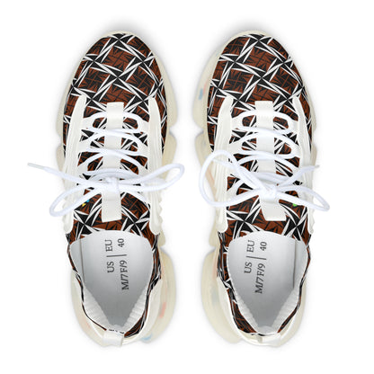 Sacred Winds in Rust Women's Mesh Sneakers