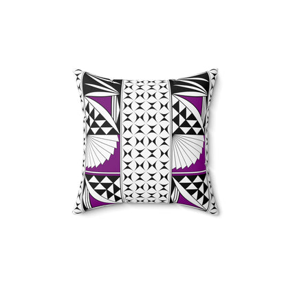 Southwest Sunrise in Purple Square Pillow