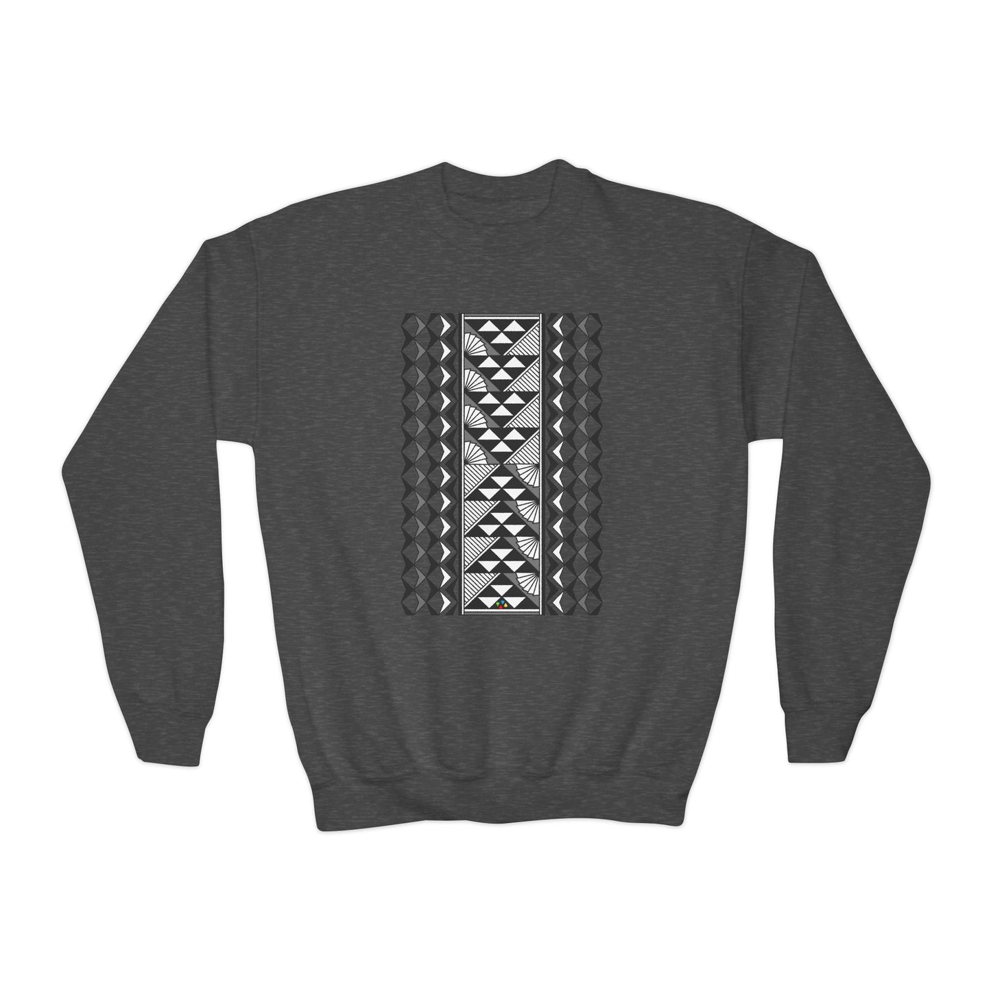 Rain and Sun in Gray Youth Crewneck Sweatshirt