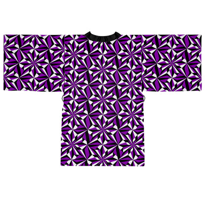 Desert Flowers in Purple Kimono Robe – Where Comfort Meets Native Grace