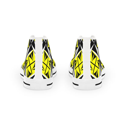 Sacred Winds in Yellow High Top Sneakers
