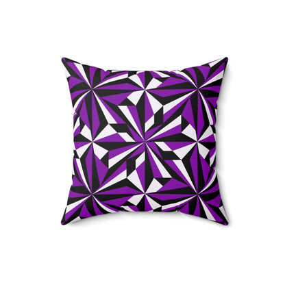 Desert Flowers in Purple Square Pillow
