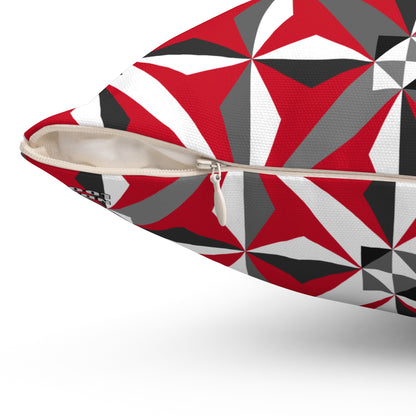 Morning Star in Red Square Pillow