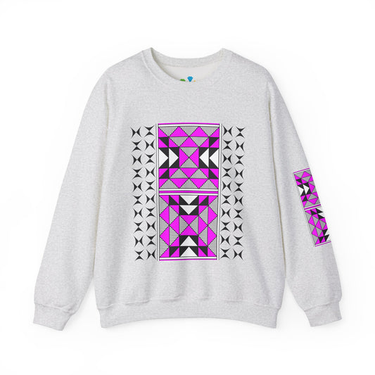 Sacred Mountains in Pink Unisex Sweatshirt