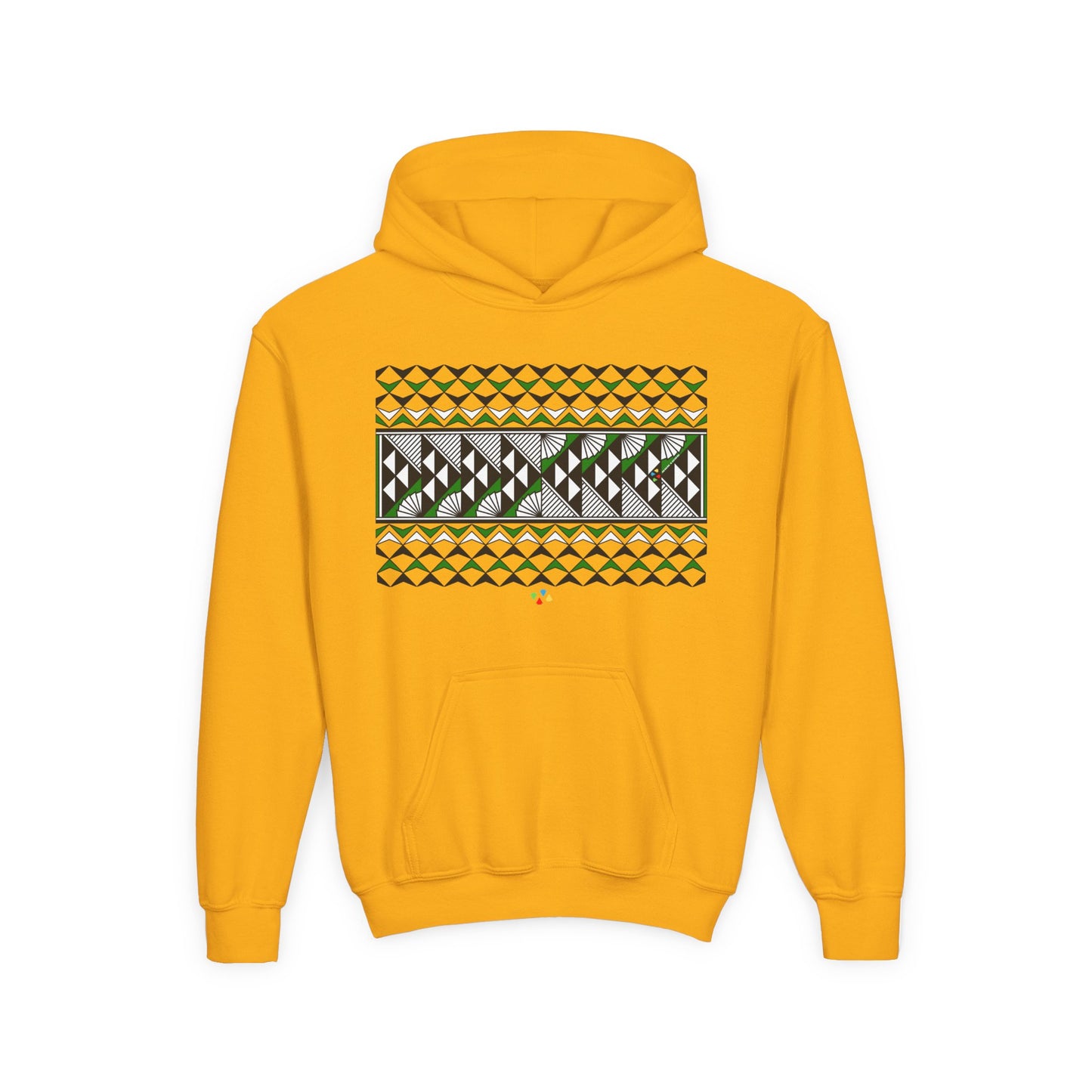 Green Rain and Sun Youth Heavy Blend Hooded Sweatshirt