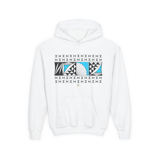 Turquoise Southwest Sunrise Youth Heavy Blend Hooded Sweatshirt