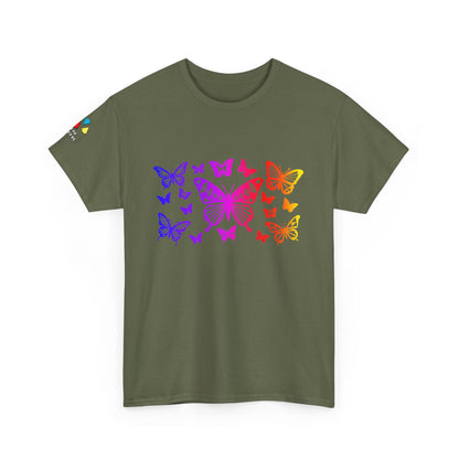 Rainbow Butterfly Dance Gildan Unisex Tee