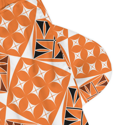 Sacred Universe in Orange Basketball Rib Shorts