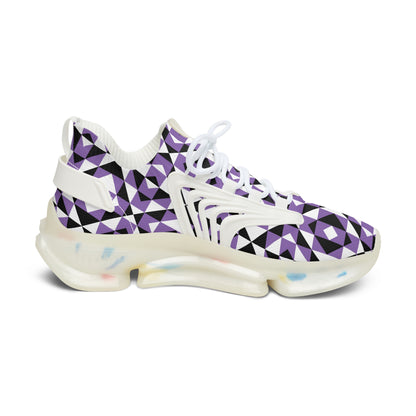 Sacred Mountains in Purple Women's Mesh Sneakers