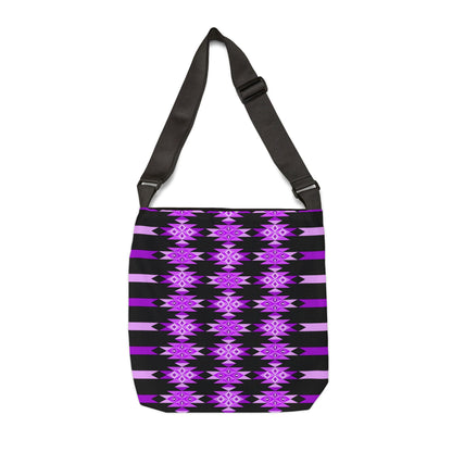 Purple Desert Diamonds Adjustable Tote Bag