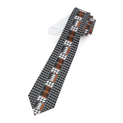 Orange Blessed Feathers Necktie
