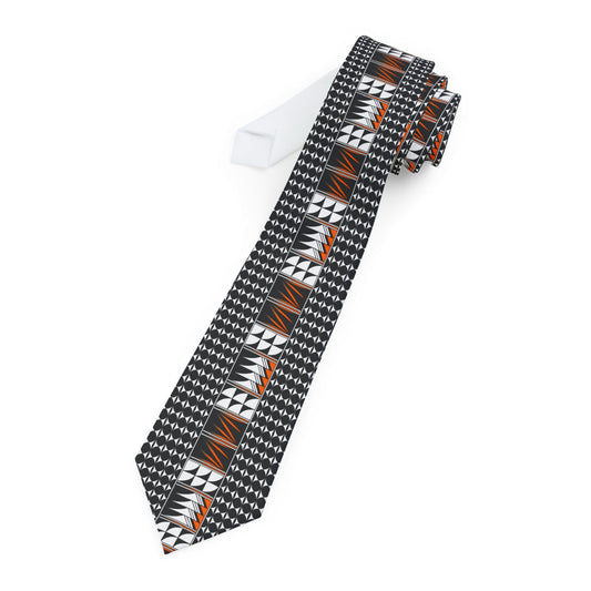 Orange Blessed Feathers Necktie