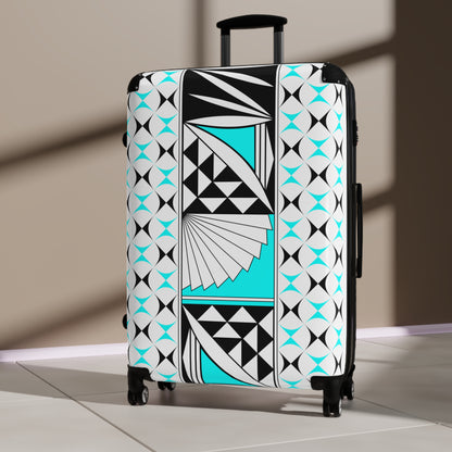 Turquoise Southwest Sunrise Suitcases