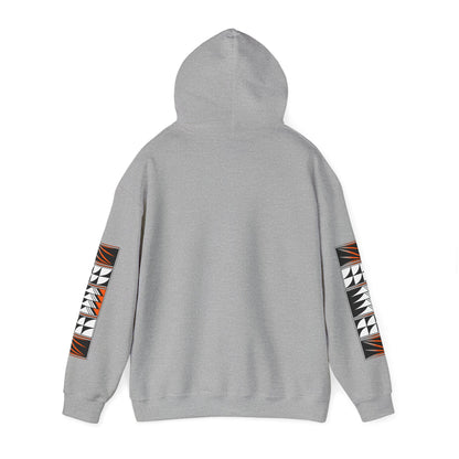 Blessed Feathers in Orange Unisex Hoodie