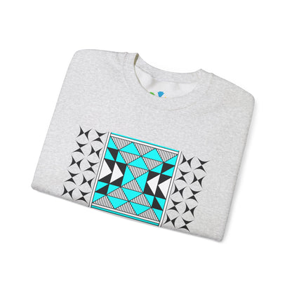 Sacred Mountains in Turquoise Unisex Sweatshirt