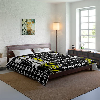 Southwest Feather Blessing in Yellow Comforter