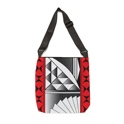 Red Chrome Southwest Sunrise Adjustable Tote Bag