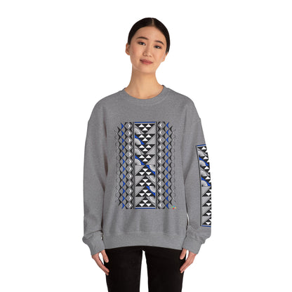 Sun and Rain in Blue/Silver Unisex Sweatshirt