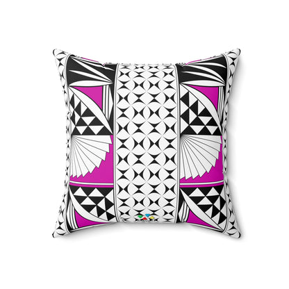 Southwest Sunrise in Pink Square Pillow