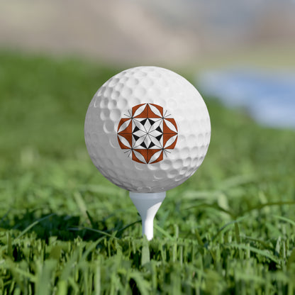 Native Snowflake Golf Balls, 6pcs