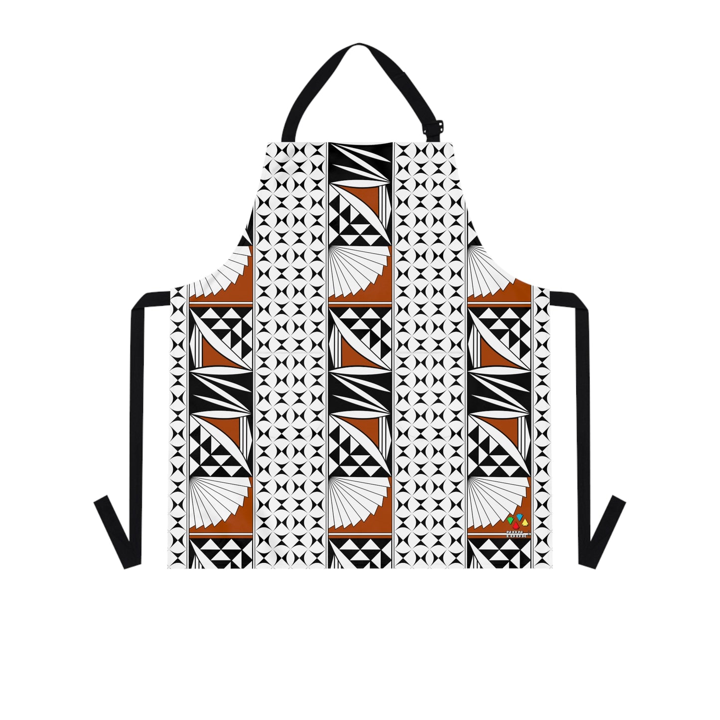 Southwest Sunrise 3 Row Rust Two Pocket Apron