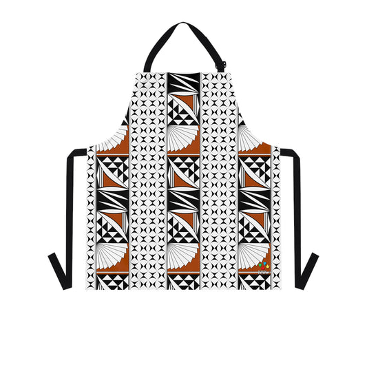 Southwest Sunrise 3 Row Rust Two Pocket Apron