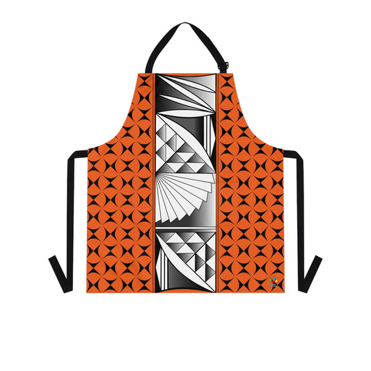 Chrome Sunrise in Orange Two Pocket Apron