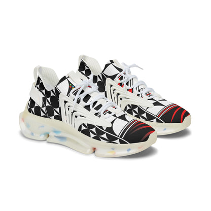 Feather Blessing in Red Women's Mesh Sneakers