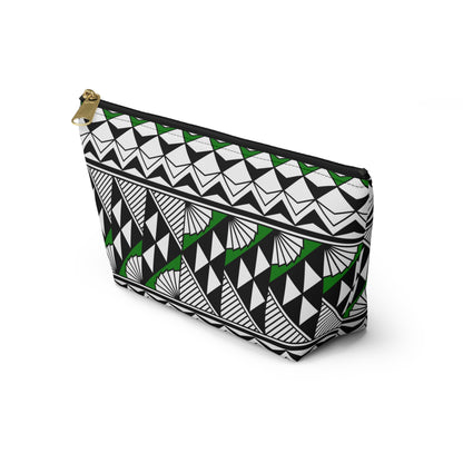 Sun and Rain in Green Pouch w T-bottom