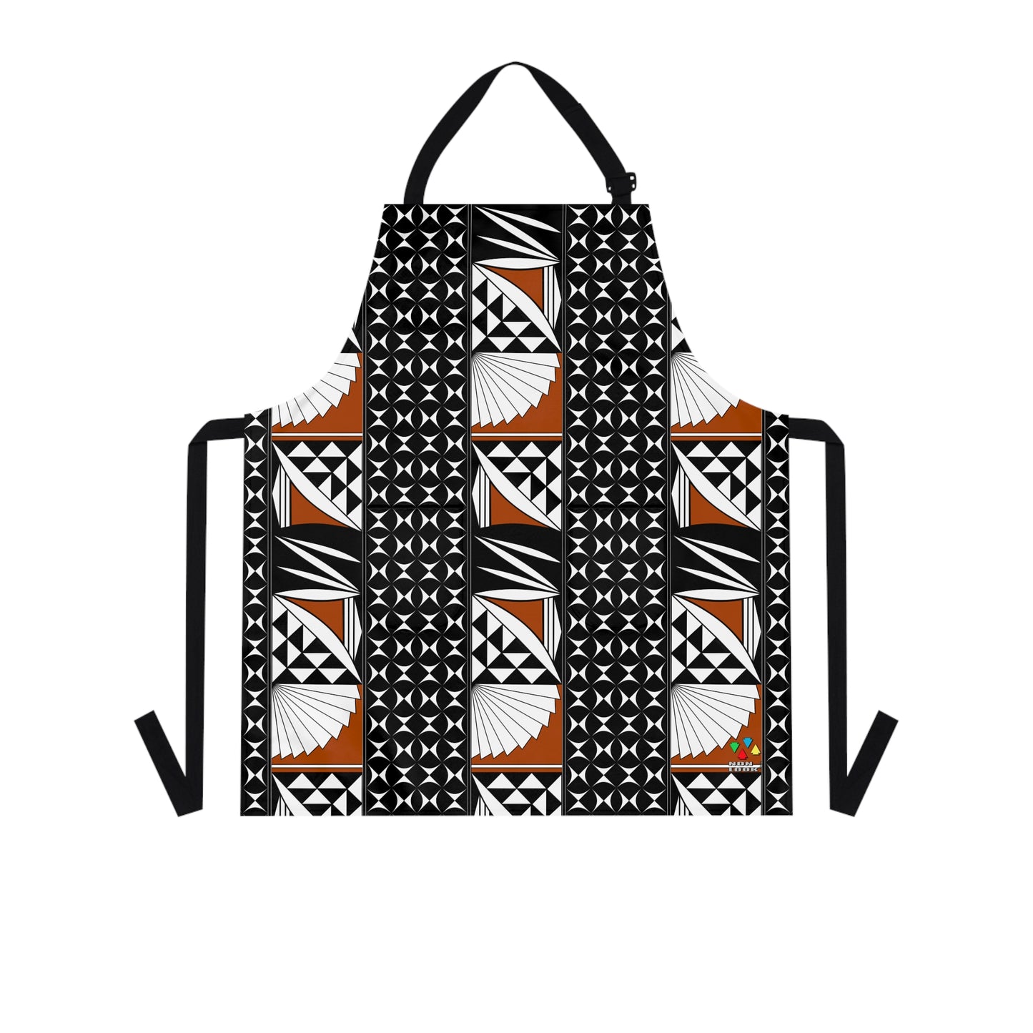 Southwest Sunset 3 Row Rust Two Pocket Apron