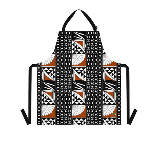 Southwest Sunset 3 Row Rust Two Pocket Apron
