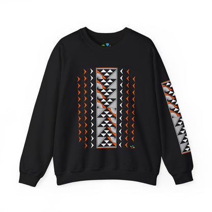 Sun and Rain in Orange Unisex Sweatshirt