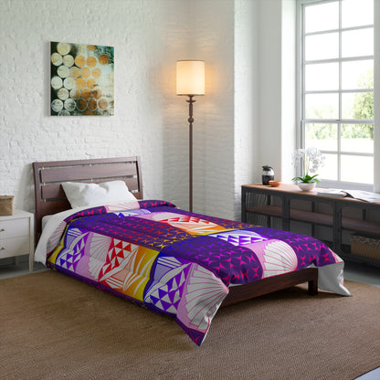 Southwest Sunrise in Purple Rainbow Comforter