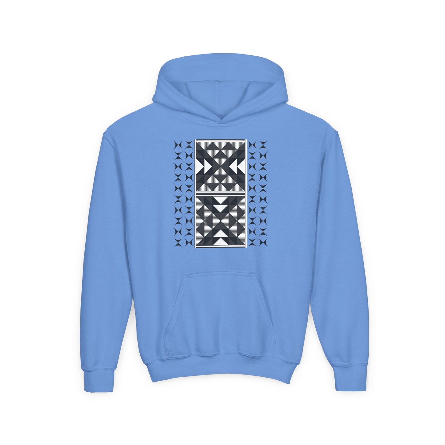 Sacred Mountains in Charcoal Youth Heavy Blend Hooded Sweatshirt