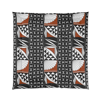 Southwest Sunrise on Black Comforter