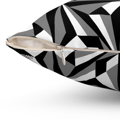 Desert Flowers in Gray Square Pillow