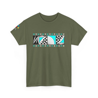 Southwest Sunrise 2 in Turquoise Gildan Unisex Tee