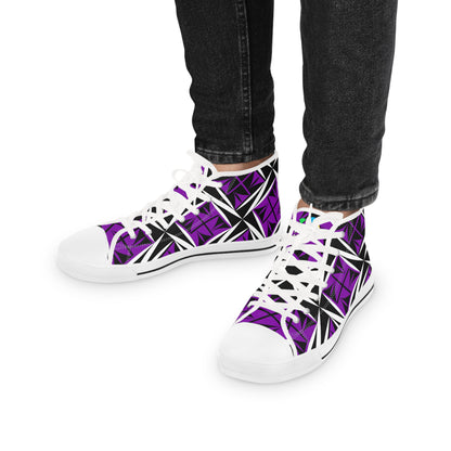Sacred Winds in Purple High Top Sneakers