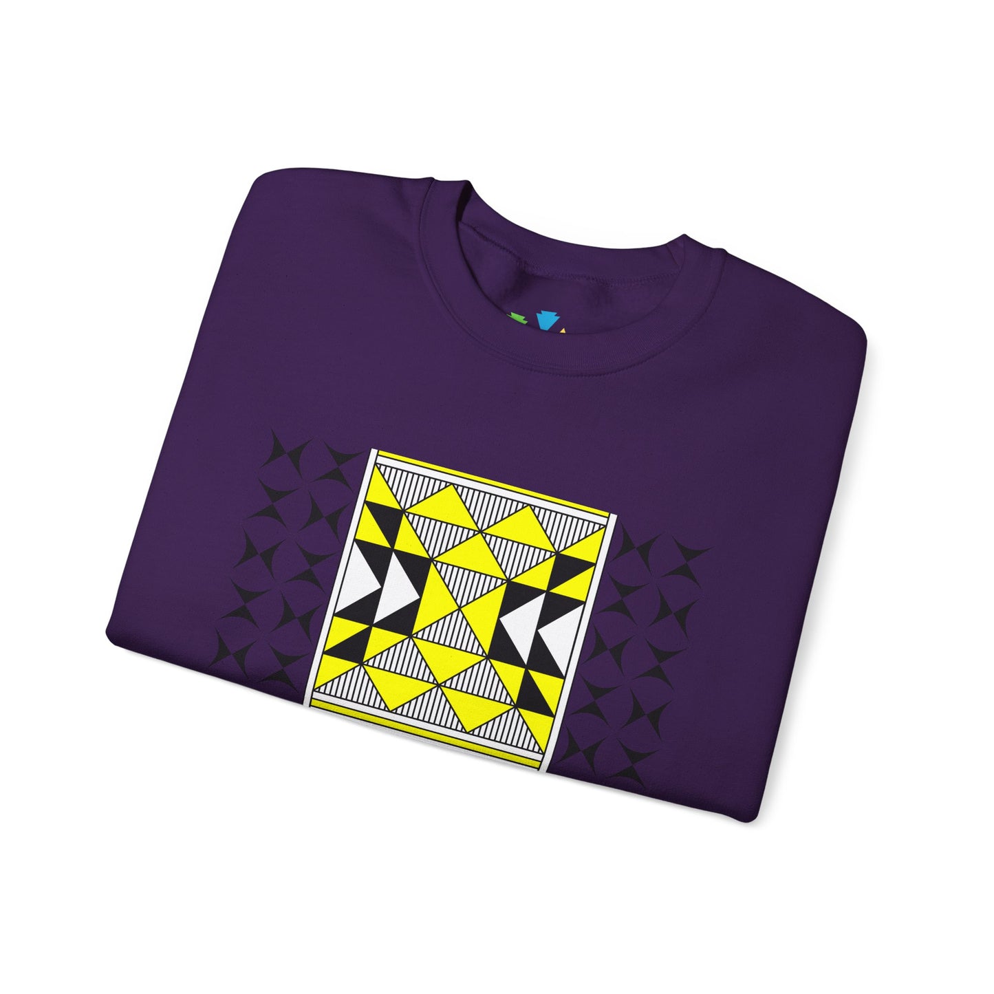 Sacred Mountains in Yellow Unisex Sweatshirt