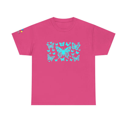 Butterfly Dance in Turquoise Gildan Unisex Tee