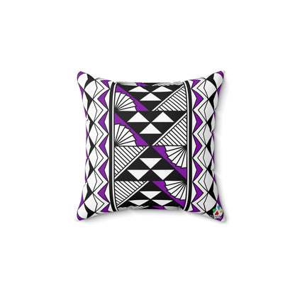 Sun and Rain in Purple Spun Polyester Square Pillow